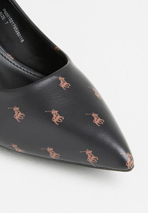 POLO - Amelia monogram court - black