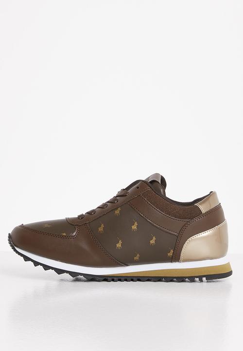 POLO - Ivanna monogram athleisure sneaker - brown