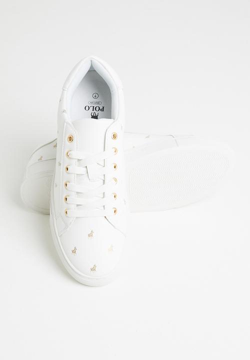POLO - Jenna monogram sneaker - off white