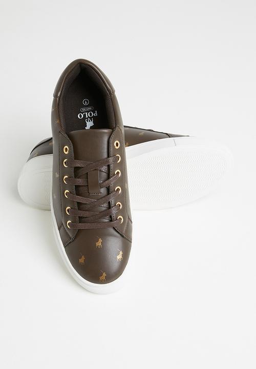 POLO - Jenna monogram sneaker - brown