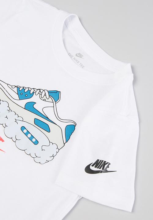 Nike - Nkb airmax clouds short sleeve tee - white