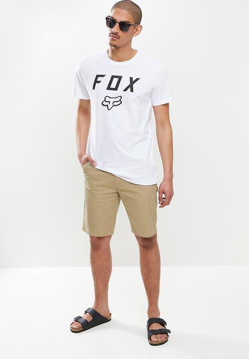 Fox - Legacy moth short sleeve tee - white