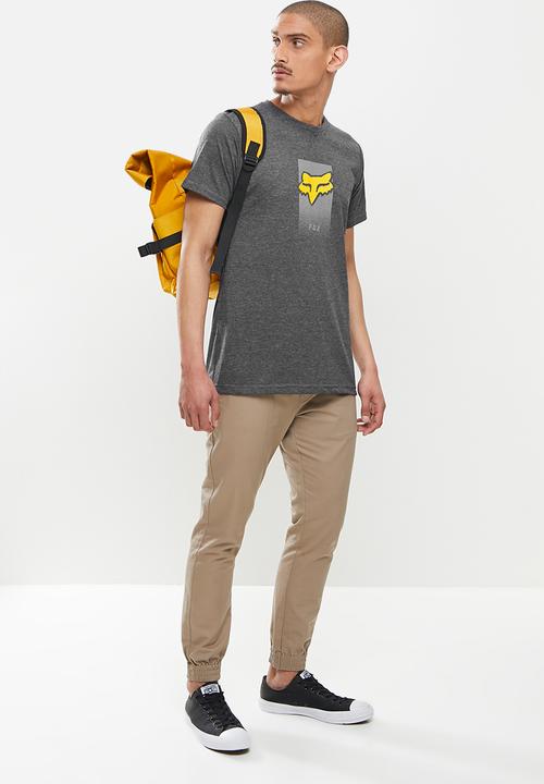 Fox - Dier short sleeve tee - charcoal