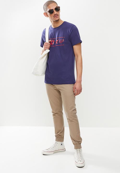 Fox - Pinnacle short sleeve tee - navy