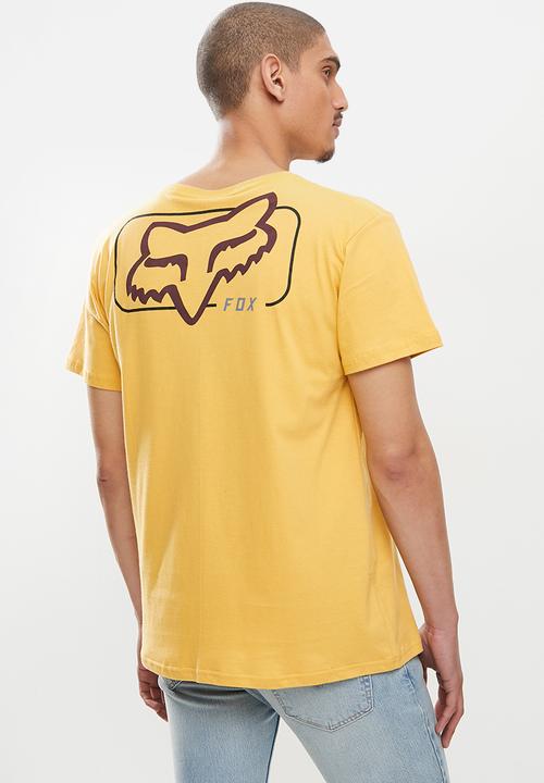 Fox - Mirer short sleeve tee - yellow