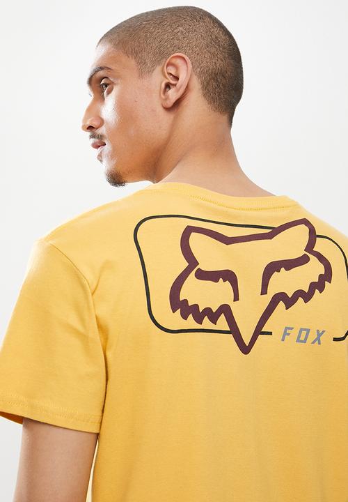 Fox - Mirer short sleeve tee - yellow