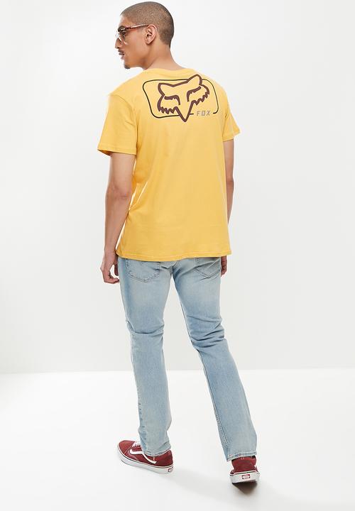 Fox - Mirer short sleeve tee - yellow