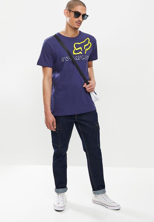 Fox - Skew short sleeve tee - navy