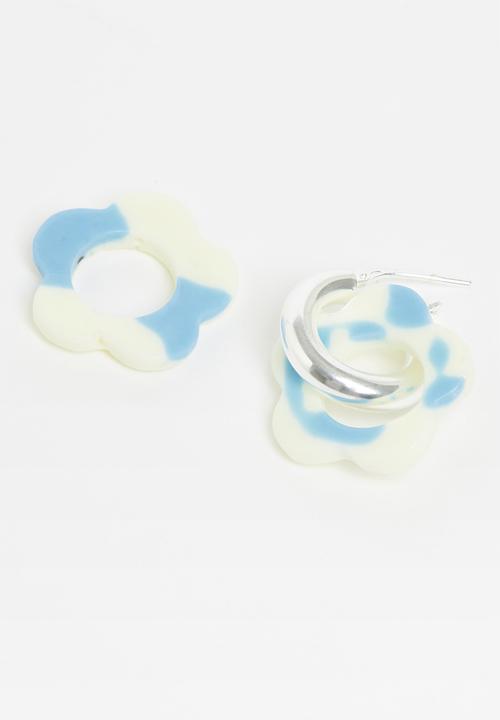 Pina Jewels - Daisy charm - blue & cream