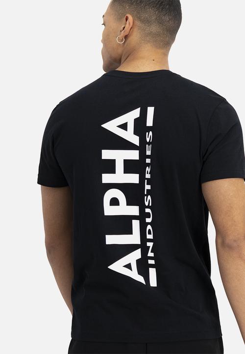 Alpha Industries - Alpha back print tee - black