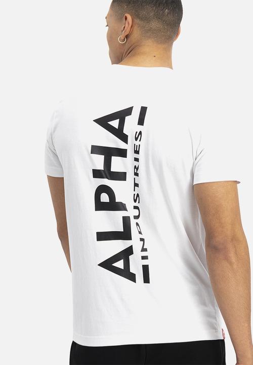 Alpha Industries - Alpha back print tee - white