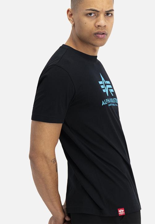 Alpha Industries - Alpha logo tee - black & teal