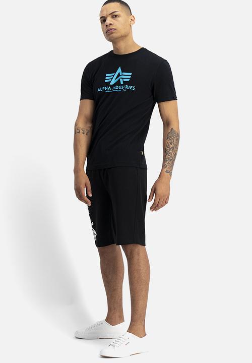 Alpha Industries - Alpha logo tee - black & teal