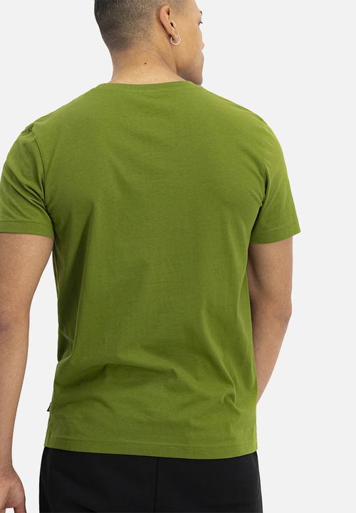 Alpha Industries - Alpha logo tee - green & black