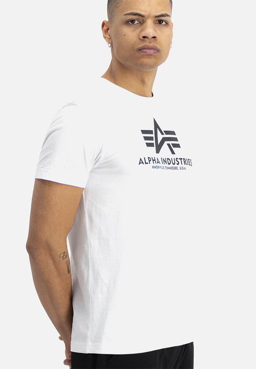 Alpha Industries - Alpha logo tee - white & black