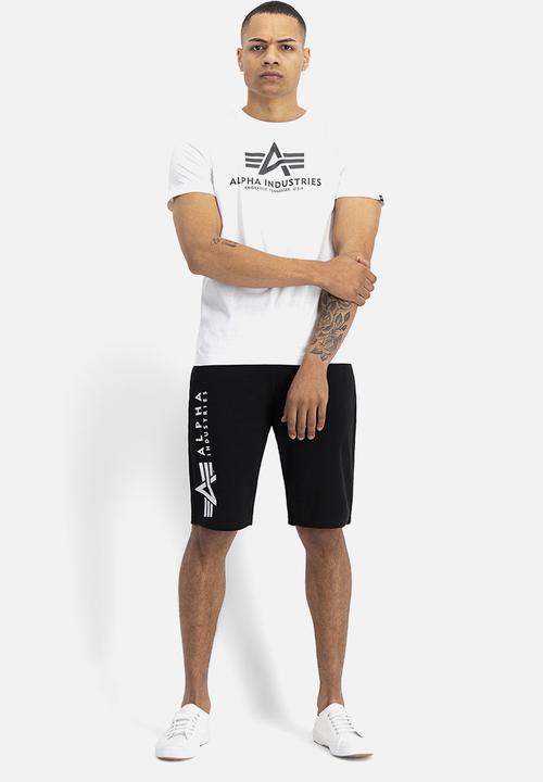 Alpha Industries - Alpha logo tee - white & black