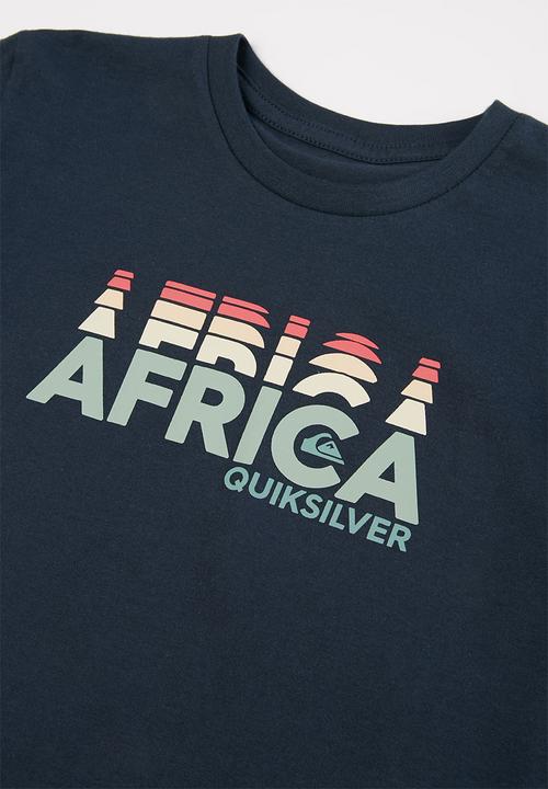 Quiksilver - Africa tall stacks short sleeve tee boy - navy 