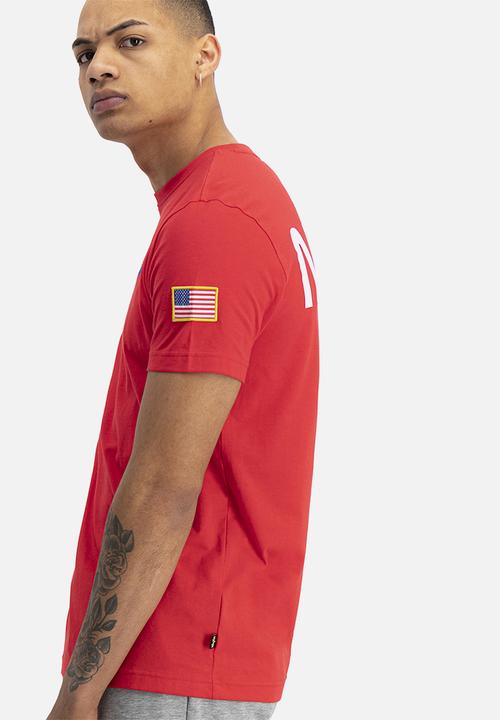 Alpha Industries - Nasa apollo tee - red