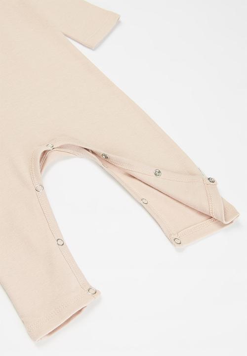 Sticky Fudge - Long sleeve babygrow - blush
