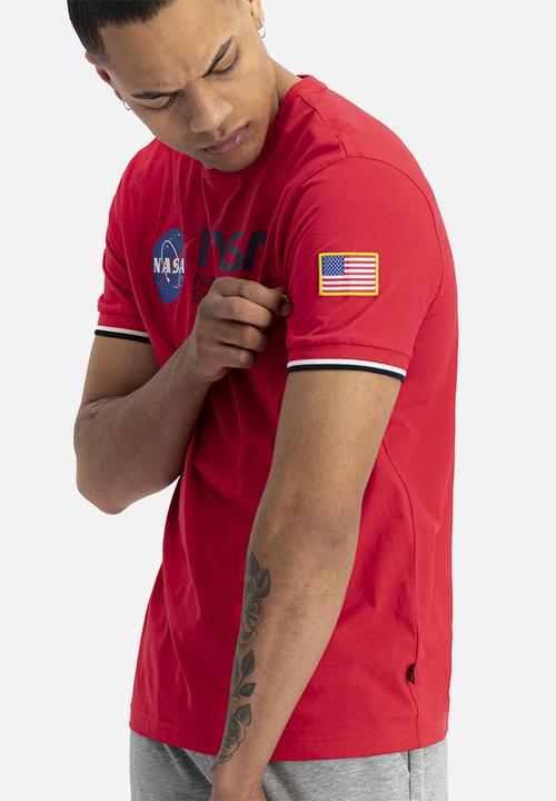 Alpha Industries - Nasa retro tee - red