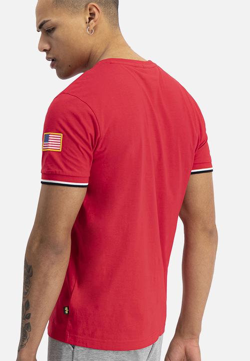 Alpha Industries - Nasa retro tee - red