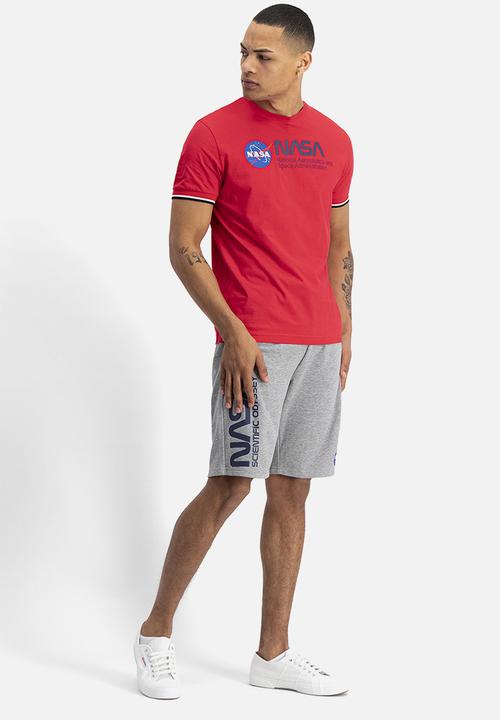 Alpha Industries - Nasa retro tee - red