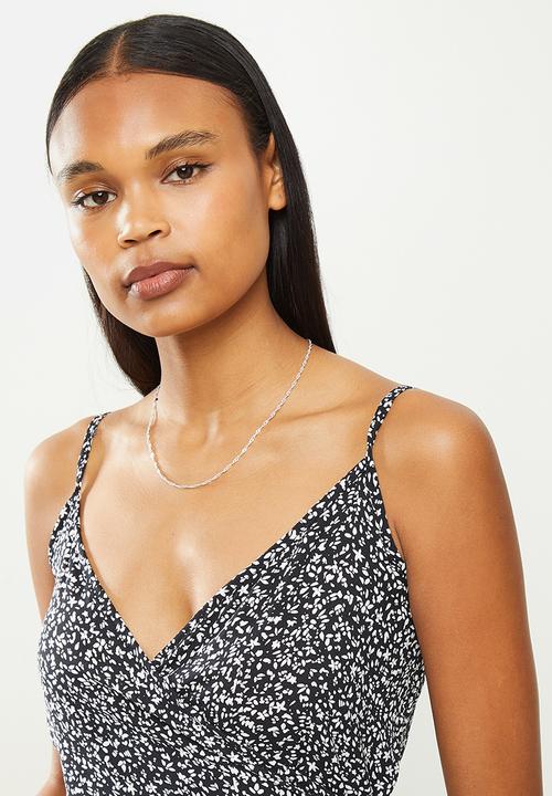 Volcom - Luv hangover wrap dress - black & white