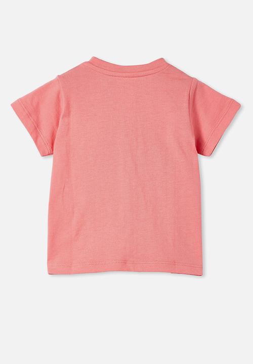 Cotton On - Jamie short sleeve tee - coral 