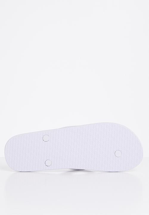 KAPPA - Logo flip-flop - white & black