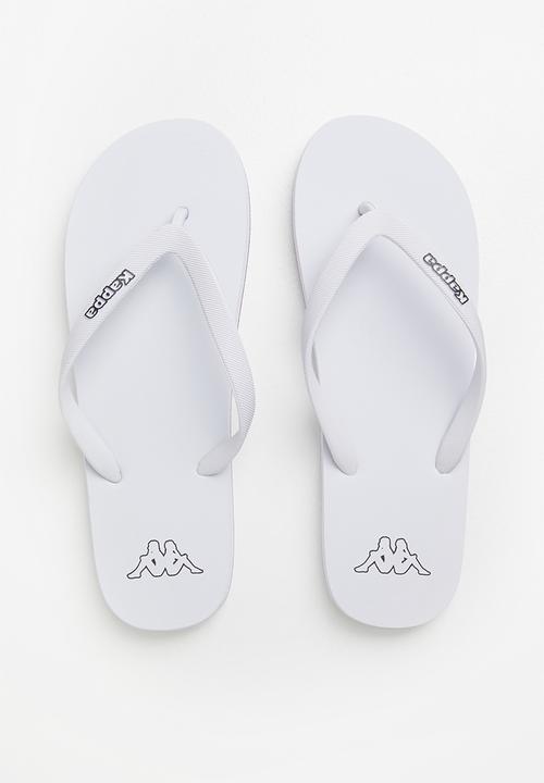 KAPPA - Logo flip-flop - white & black