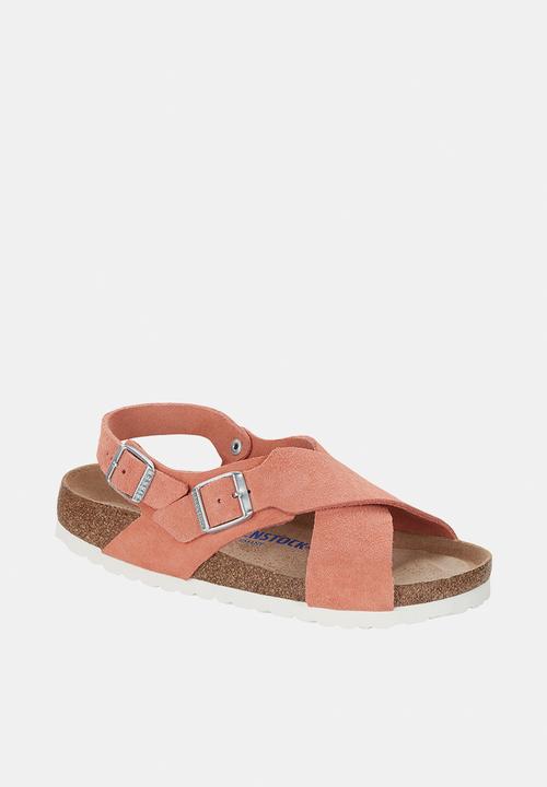 Birkenstock - Tulum sfb suede regular - coral peach