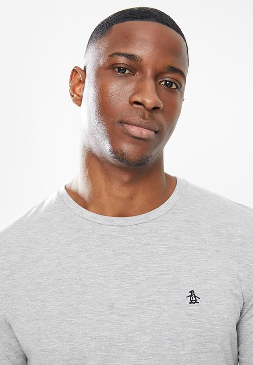 Original Penguin - Embroidered tee - rain heather