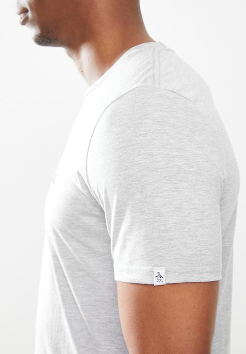Original Penguin - Embroidered tee - rain heather