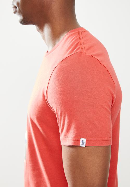 Original Penguin - Surf club tee - red ochre