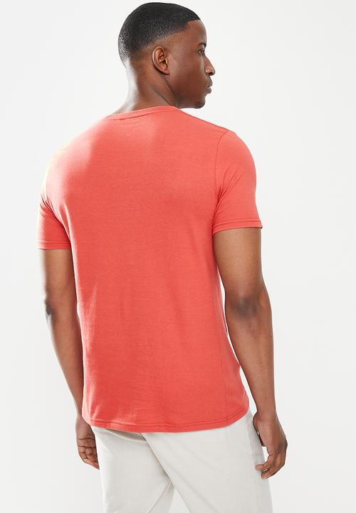 Original Penguin - Surf club tee - red ochre