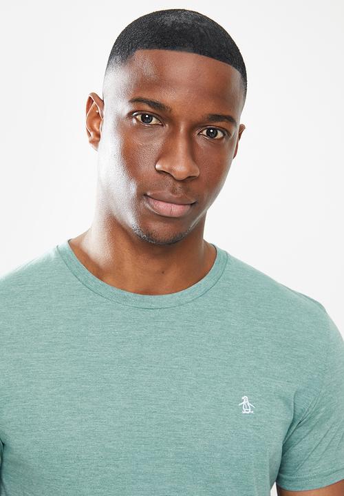 Original Penguin - Embroidered tee - green tint heather