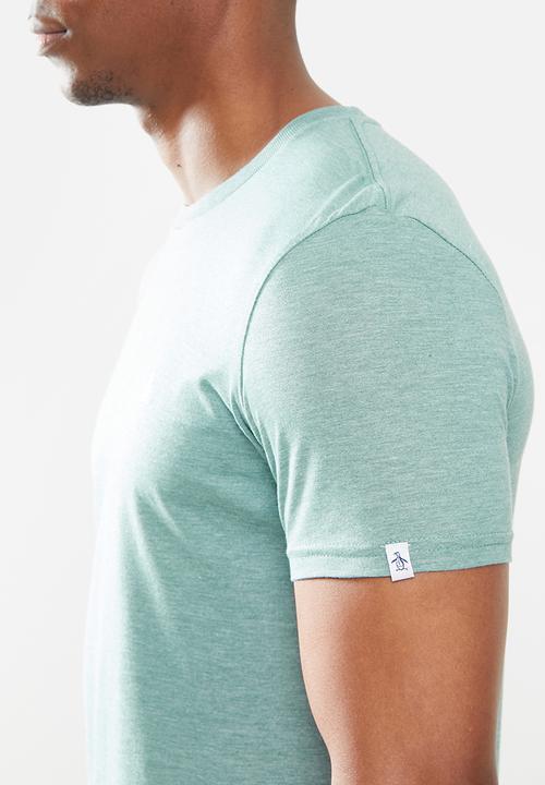 Original Penguin - Embroidered tee - green tint heather