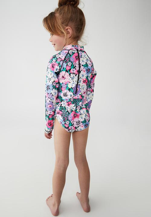 Cotton On - Lydia one piece - phantom/pop flower garden