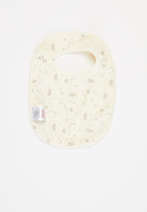 MINOTI - Boys basic 3 pack bibs - pale yellow