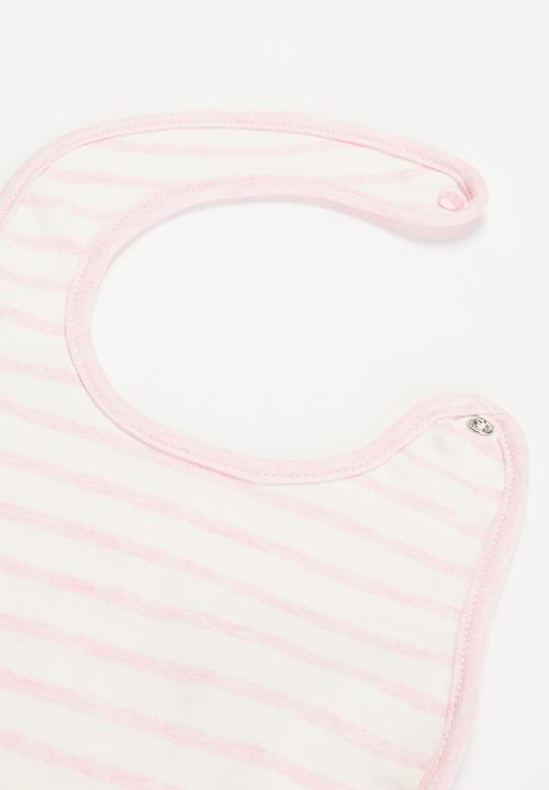 MINOTI - Girls basic 3 pack bibs - pink