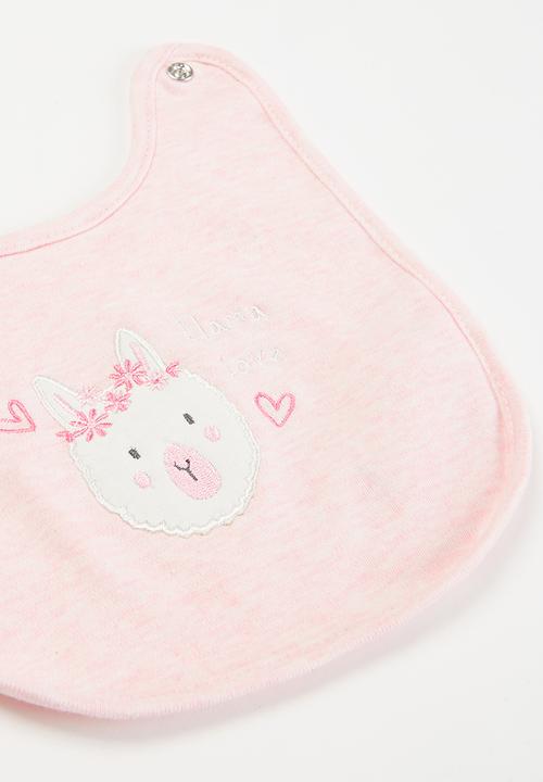 MINOTI - Girls basic 3 pack bibs - pink