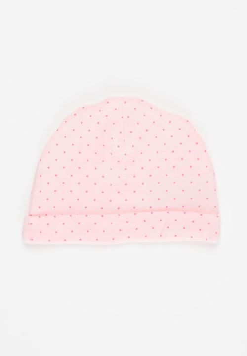 MINOTI - Girls basic 2 pack beanies - pink