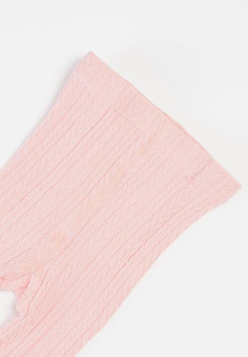 MINOTI - Girls cable knit tights - pink