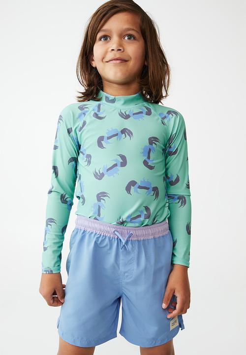 Cotton On - Bailey board short - dusk blue/smokey lilac wb