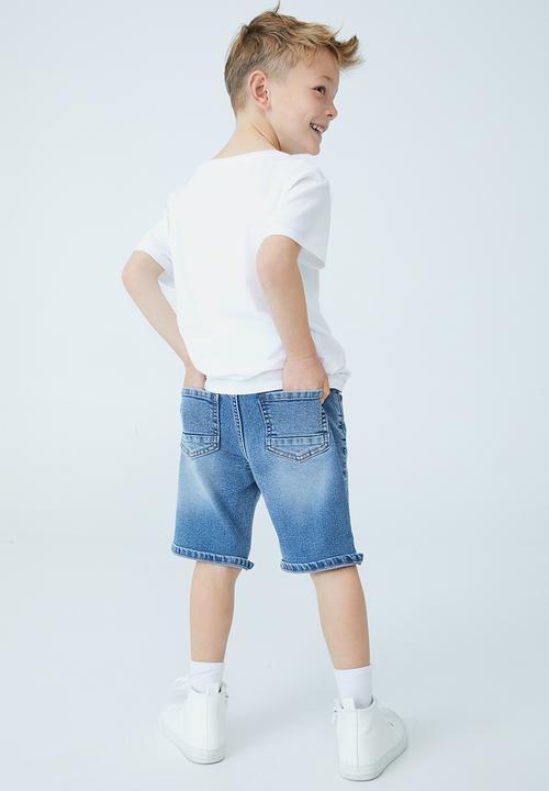 Cotton On - Slim fit short - bondi mid blue
