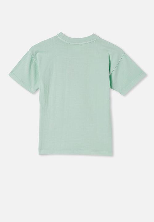 Cotton On - Scout drop shoulder short sleeve tee - mint breeze
