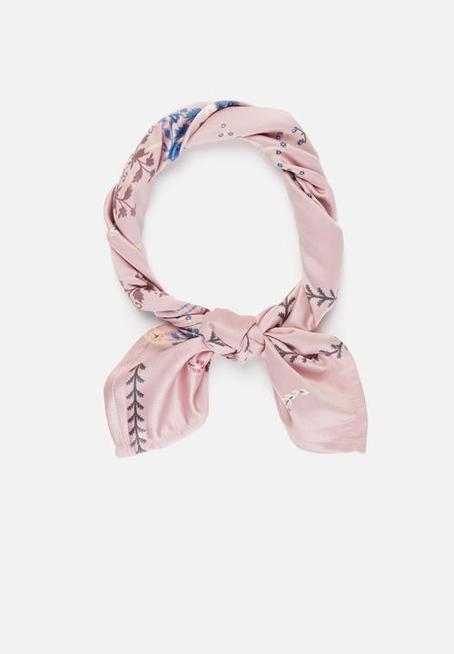 Superbalist - Delicate floral print headscarf - pink