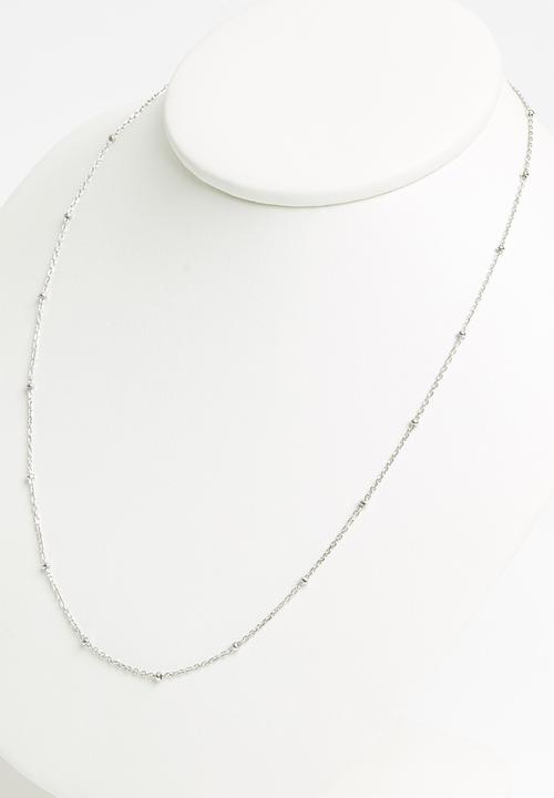 Superbalist - Sterling silver ball chain necklace - silver