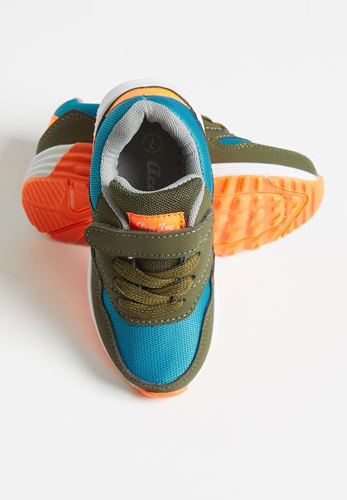 Aca Joe - Boys velcro strap sneakers - multi 