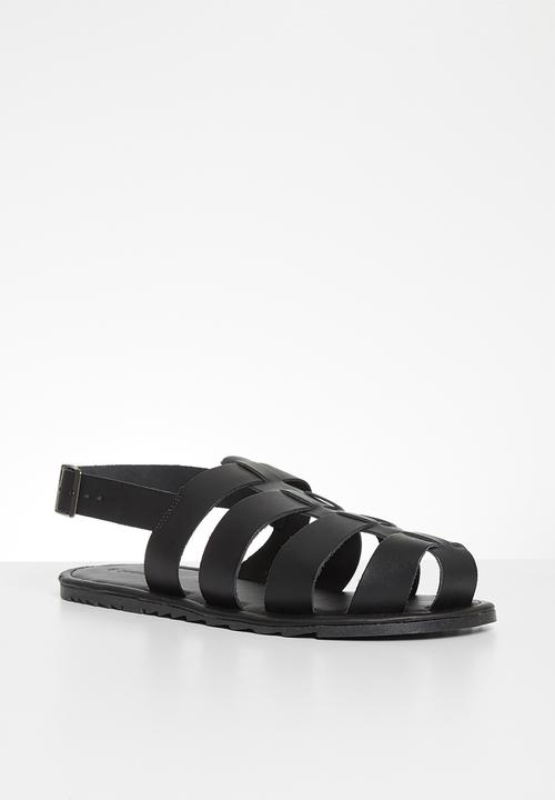 Superbalist - Fisherman leather sandal - black